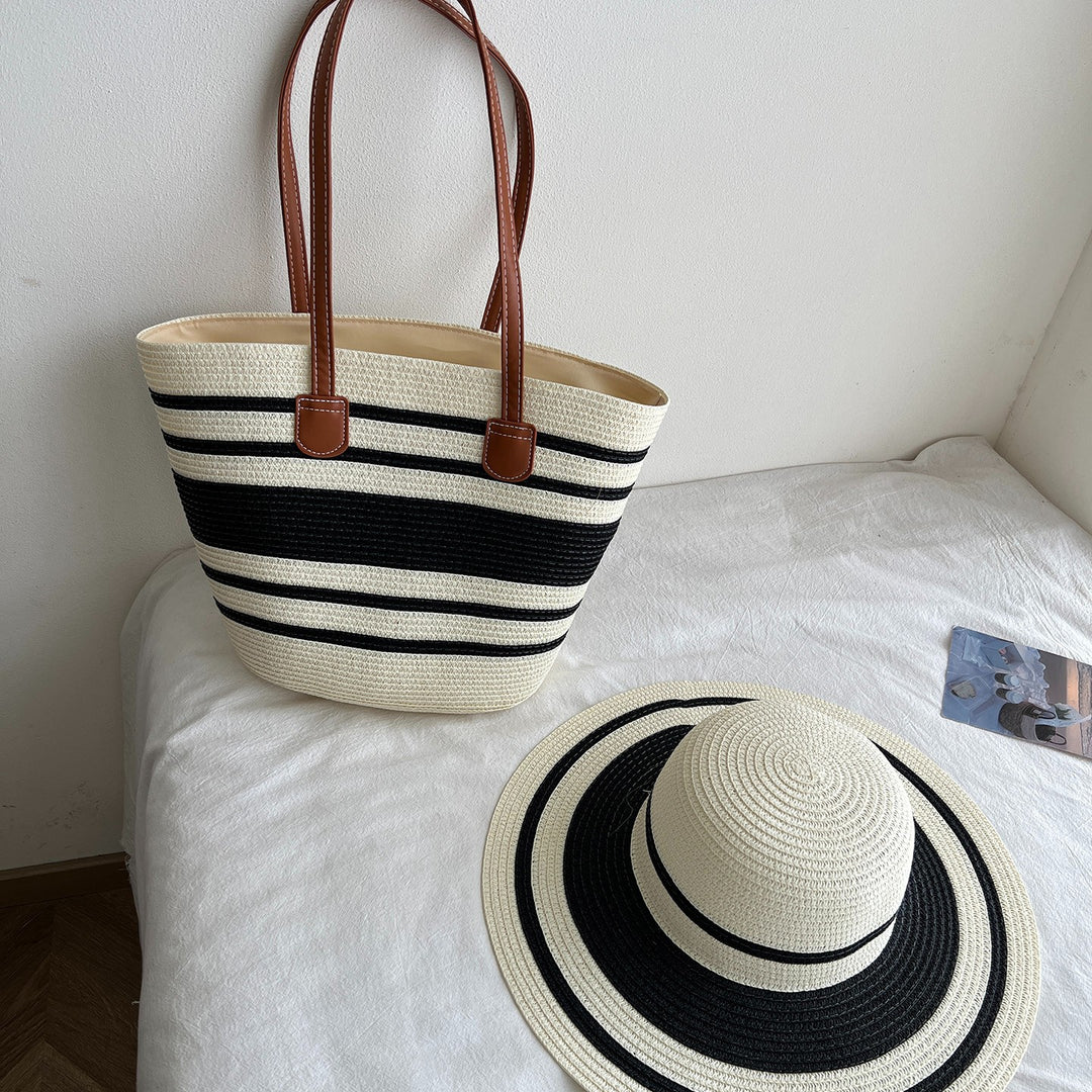 Fashionable Tote Bag Made of Braided Material Bowlift