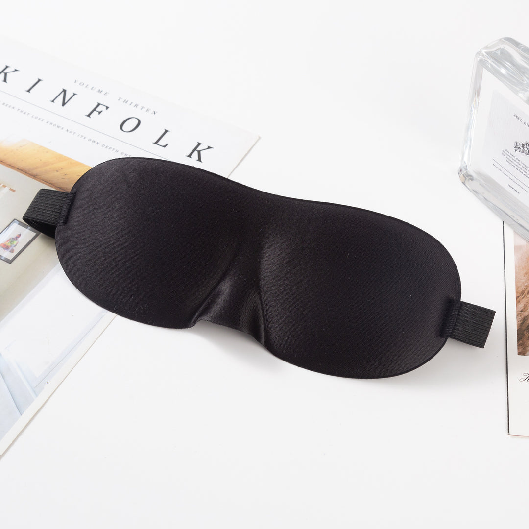 Unisex nan anatomically shaped sleep mask with formed eye sockets, lightweight foam core, and elastic comfort band Bowlift