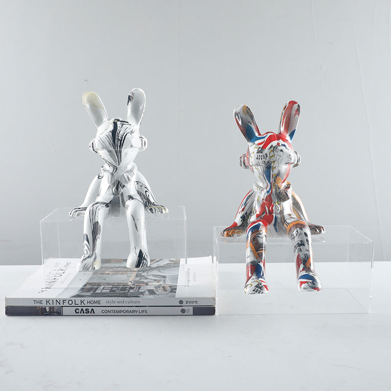 Elegant Decorative Bunny Figurine
