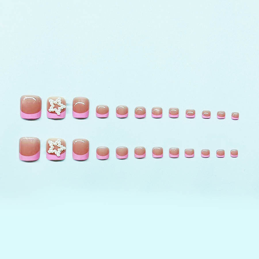 Foot nail art set with stylish 3D decorations Bowlift