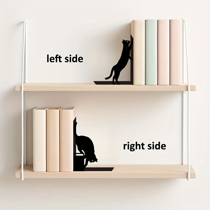 Cat-Themed Decorative Bookends