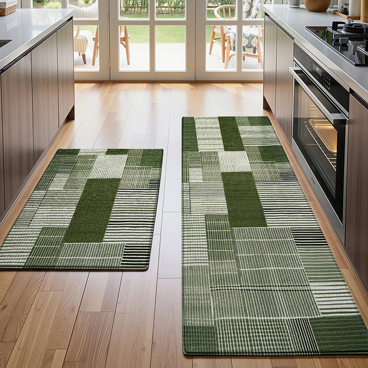 Textured Patterned Kitchen Runner Mat Bowlift