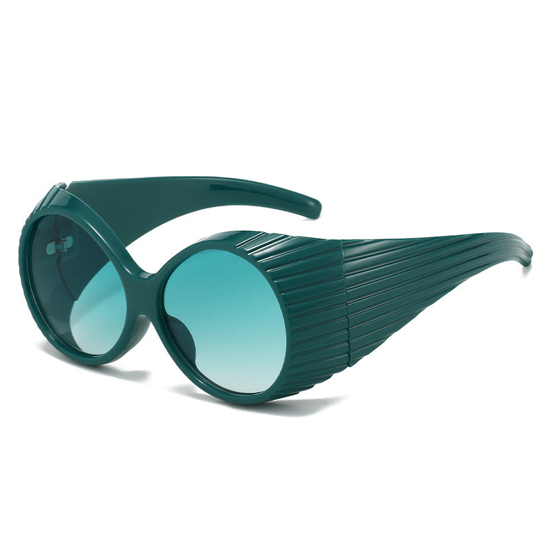 Women's extravagant sunglasses with unique wave design Bowlift