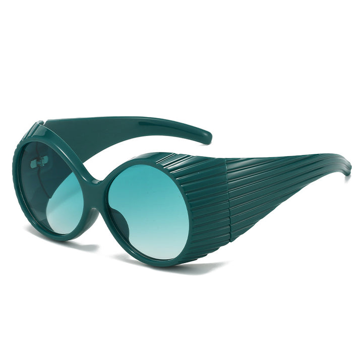Women's extravagant sunglasses with unique wave design Bowlift