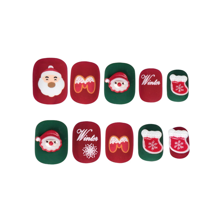 Christmas nail art with festive design Bowlift