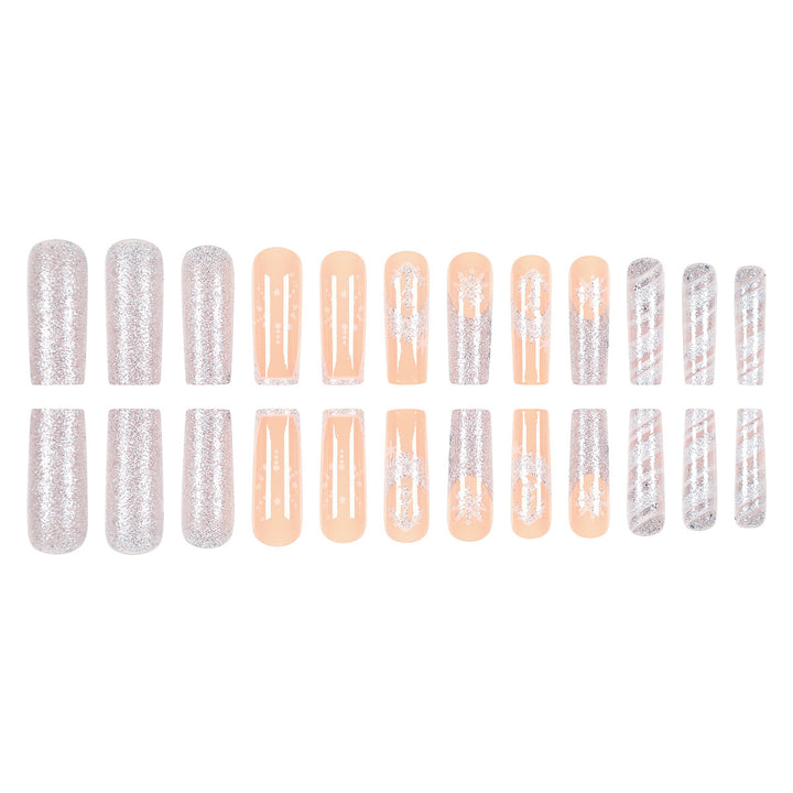 Elegant Long Press-On Nail Art Bowlift
