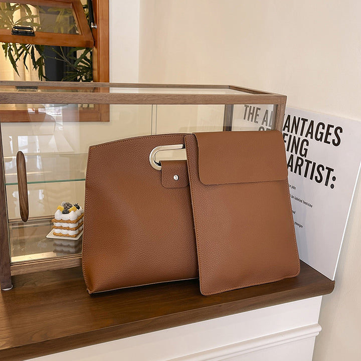 Structured Leather Tote Bowlift