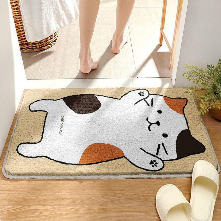 Cute Cartoon Bunny-Themed Bath Mat Bowlift