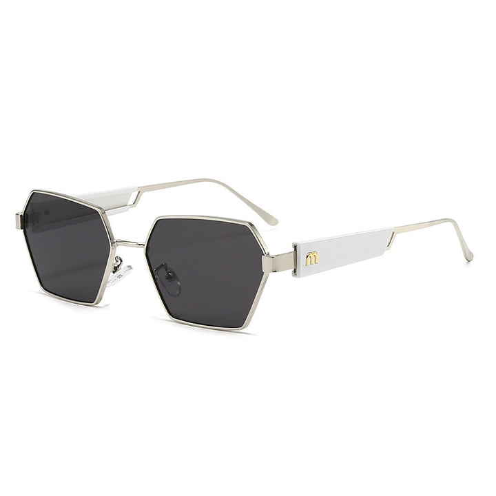Women's Hexagon Sunglasses with Luxurious Metal Accents Bowlift