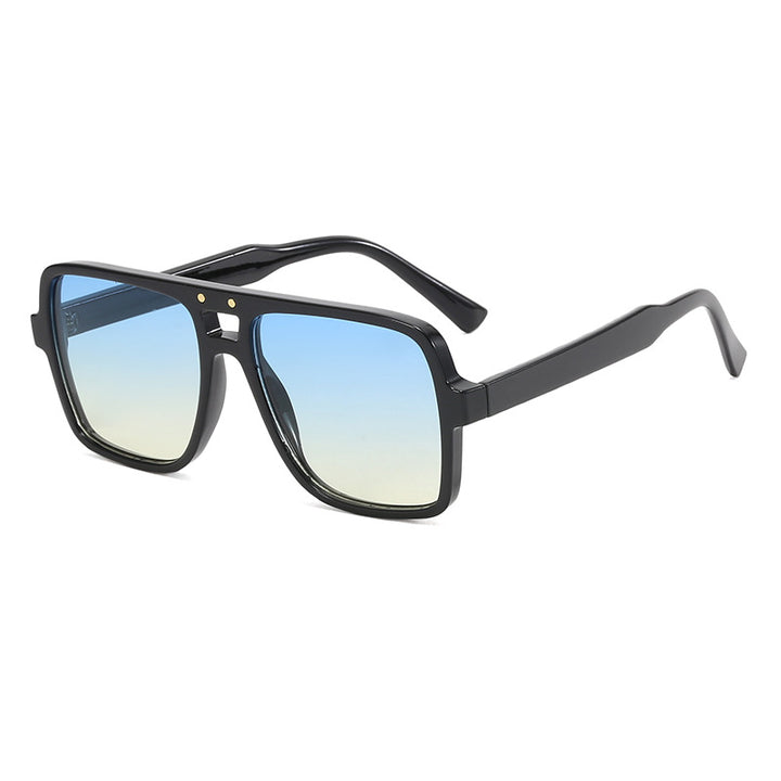Women's square oversized sunglasses with trendy transparent frame Bowlift