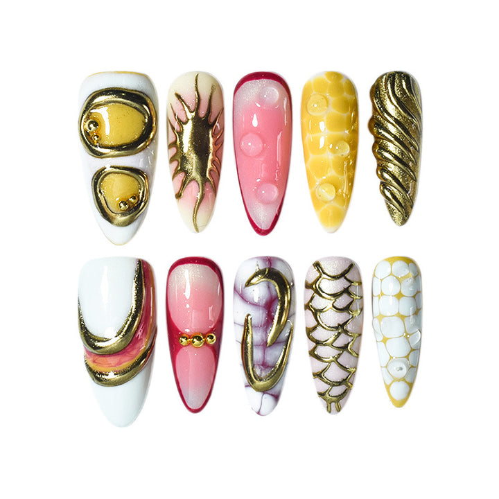 Premium 3D Nail Art Tips Bowlift