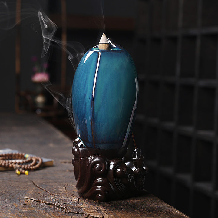 Artistic Ceramic Waterfall Incense Holder  1791463254
