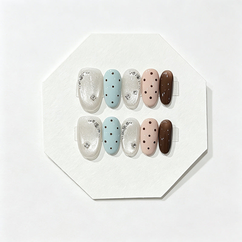 Luxury Decorative Press-On Nail Set Bowlift