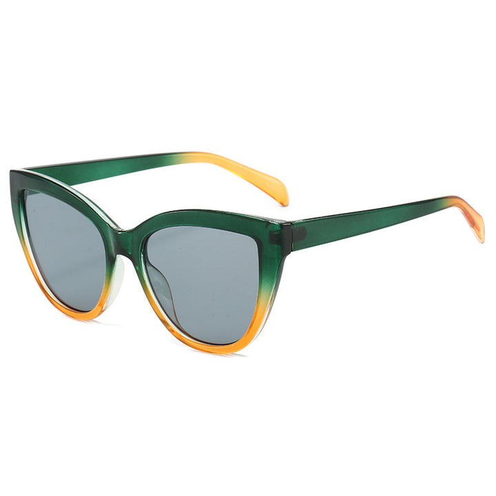 Women's Cat-Eye Sunglasses with Transparent Frame and UV Protection Bowlift