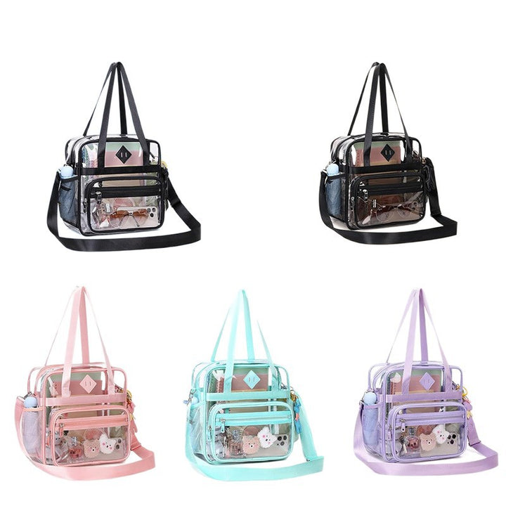 Transparent Tote Bag with Additional Compartments Bowlift