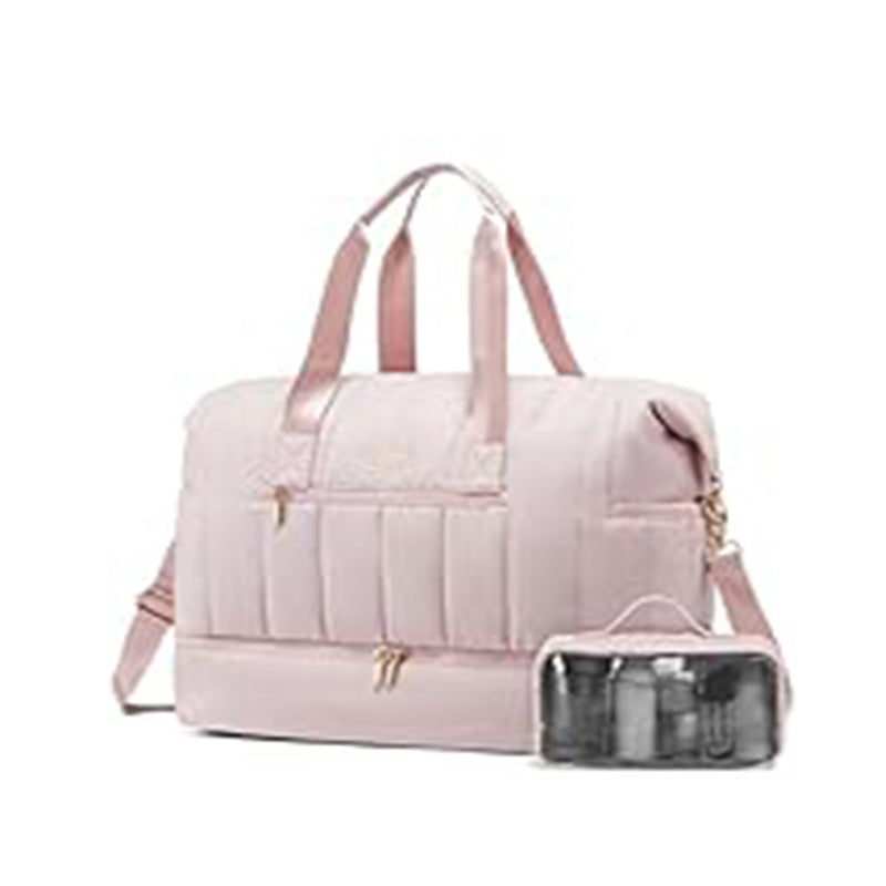 Stylish and Functional Sports Bag with Removable Cosmetic Compartment Bowlift