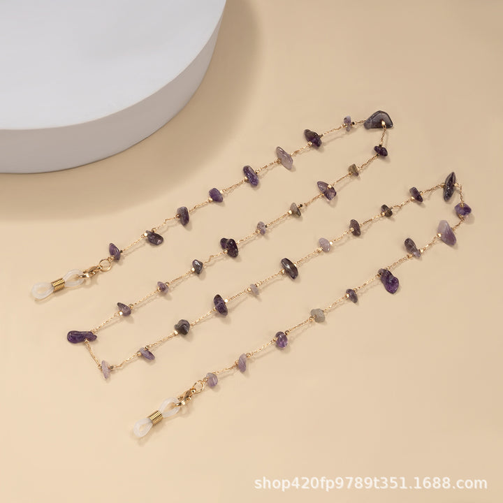 Multi-Color Stone Chain Necklace Bowlift