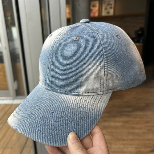 Women's Distressed Denim Baseball Cap Bowlift 1784083710