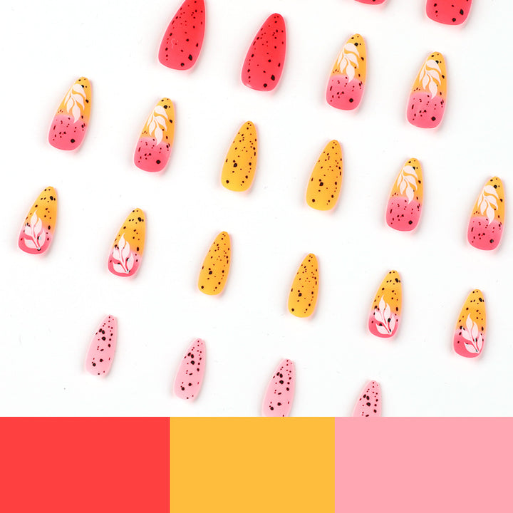Artificial nail art with floral ombre design Bowlift