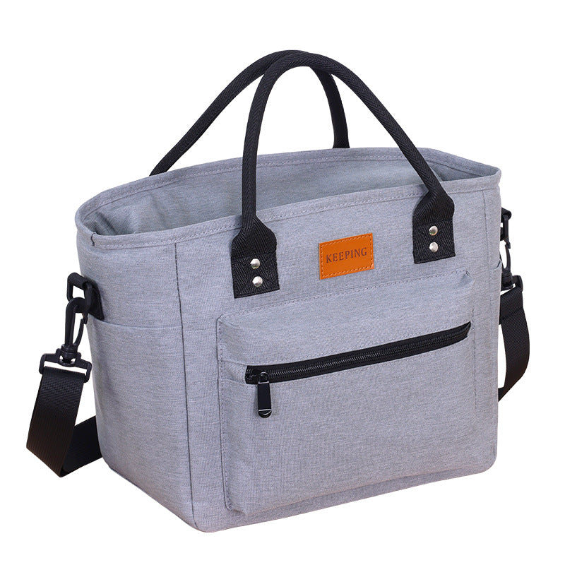 Cooling bag with insulating interior material and practical compartment design Bowlift