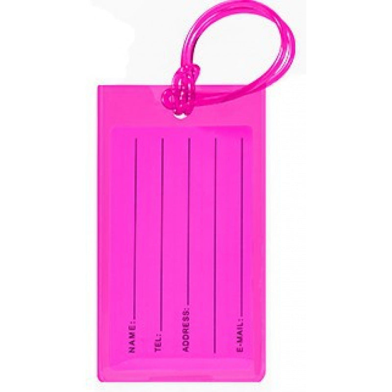 Silicone Luggage ID Tag with Writable Info Panel and Flexible Loop Strap Bowlift