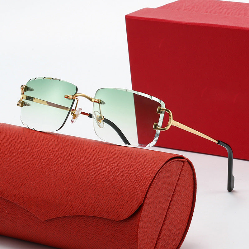 Ladies elegant half-frame corrective glasses Bowlift