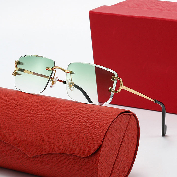 Ladies elegant half-frame corrective glasses Bowlift
