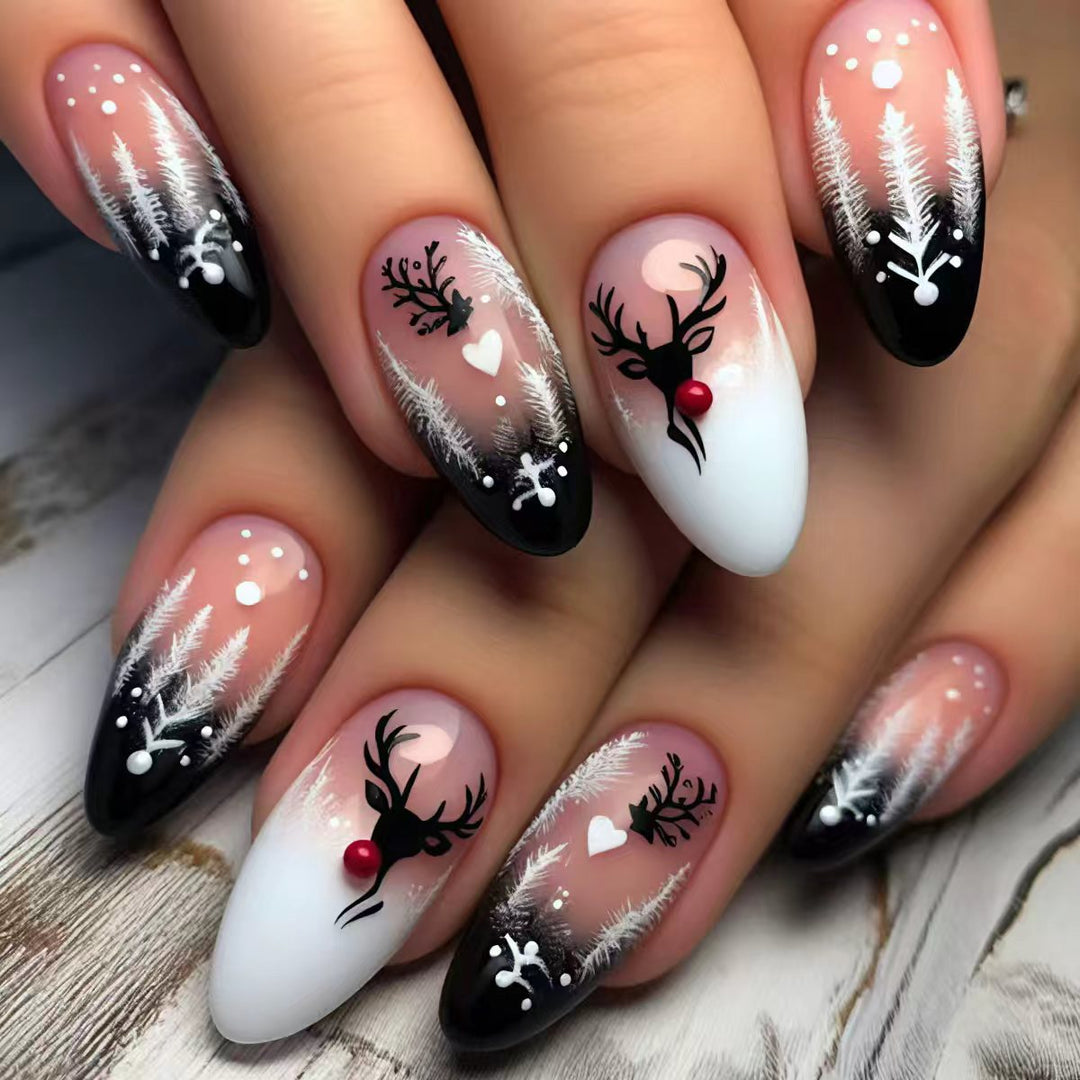 Festive Winter-Themed Nail Art Bowlift