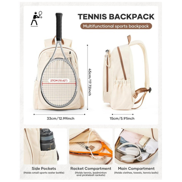 Sporty Tennis Backpack Bowlift
