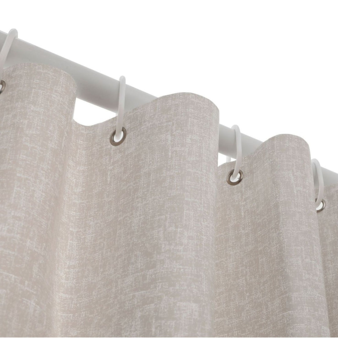 Chevron Pattern Water-Resistant Shower Curtain Bowlift