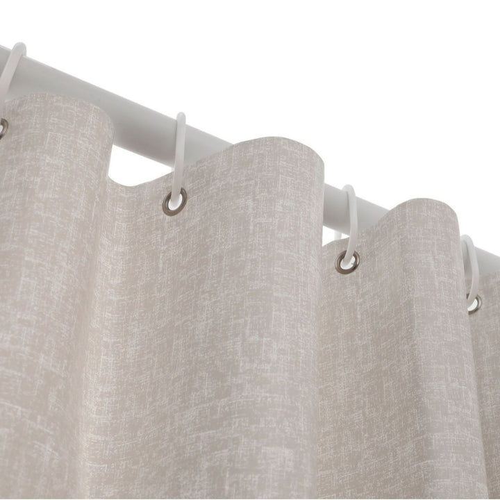 Chevron Pattern Water-Resistant Shower Curtain Bowlift