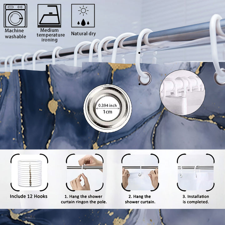 Digital Floral Theme Bathroom Décor Set Bowlift