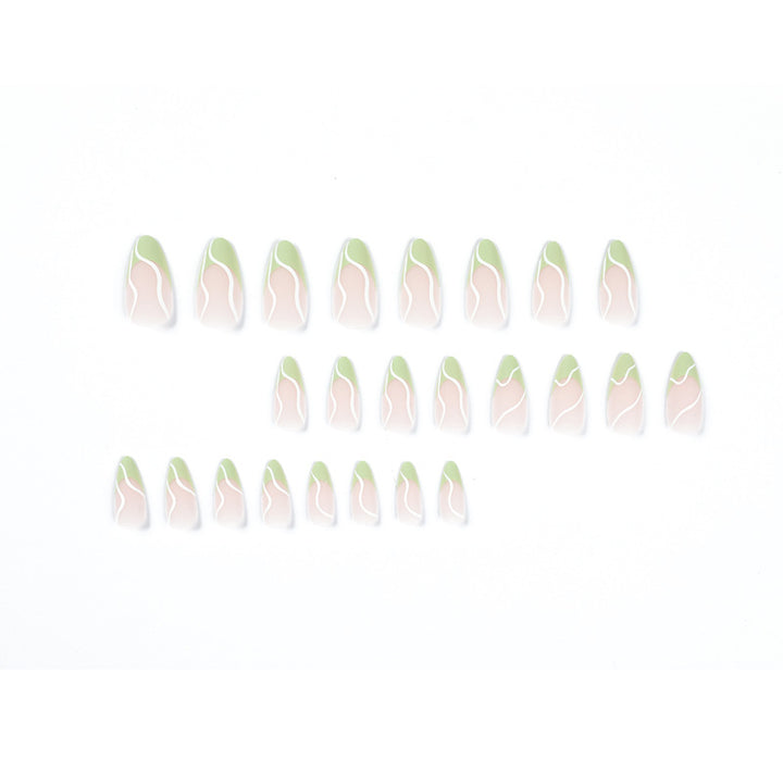 Elegant Artificial Nails with Floral and Modern Design Bowlift