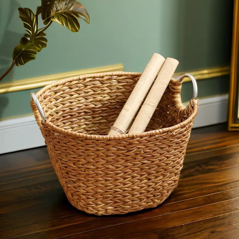 Rustic Woven Laundry Hamper Bowlift