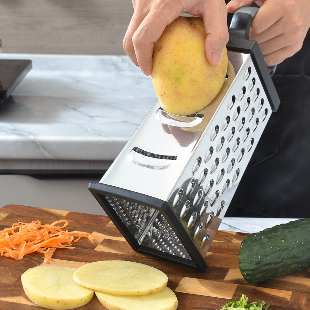 Multifunctional kitchen grater with safety handles Bowlift