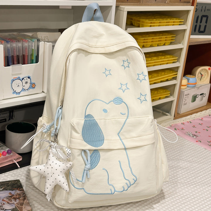 Playful Dog-Themed School Backpack