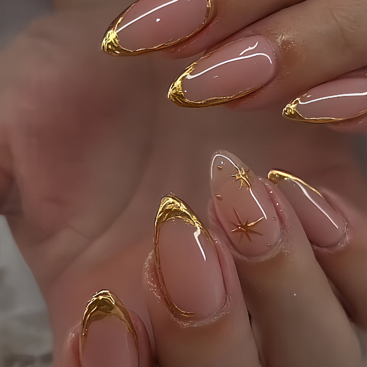 Elegant Gold Foil Accent Nail Art Kit Bowlift