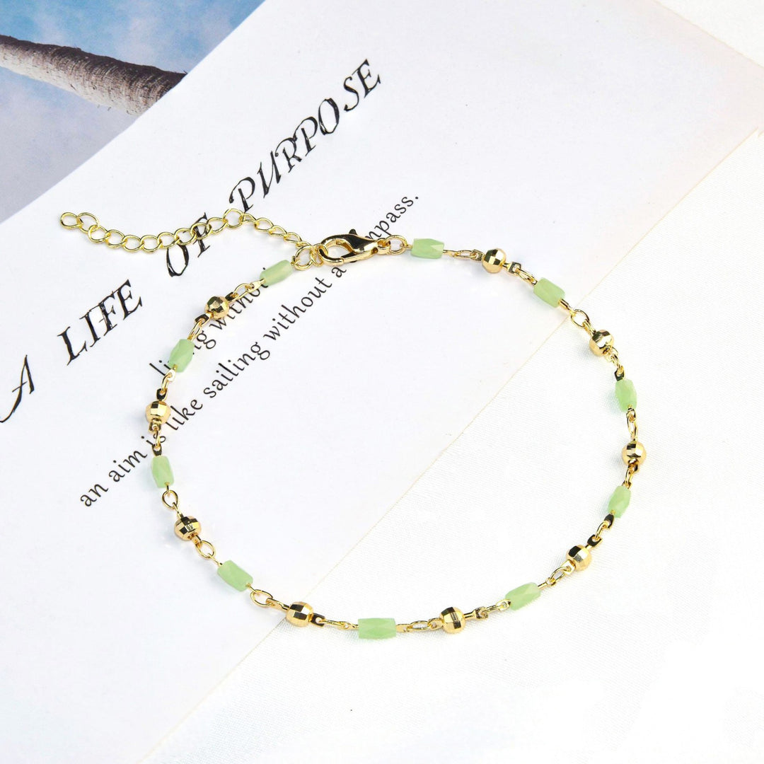 Beaded Charm Anklet Bowlift