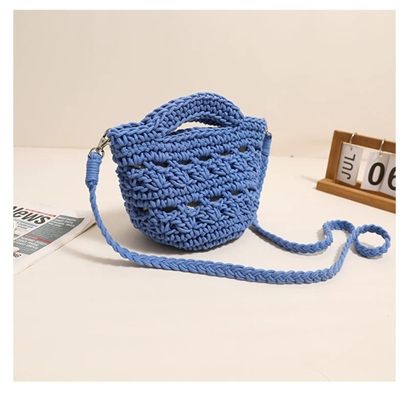 Handcrafted macrame shoulder bag with unique design Bowlift