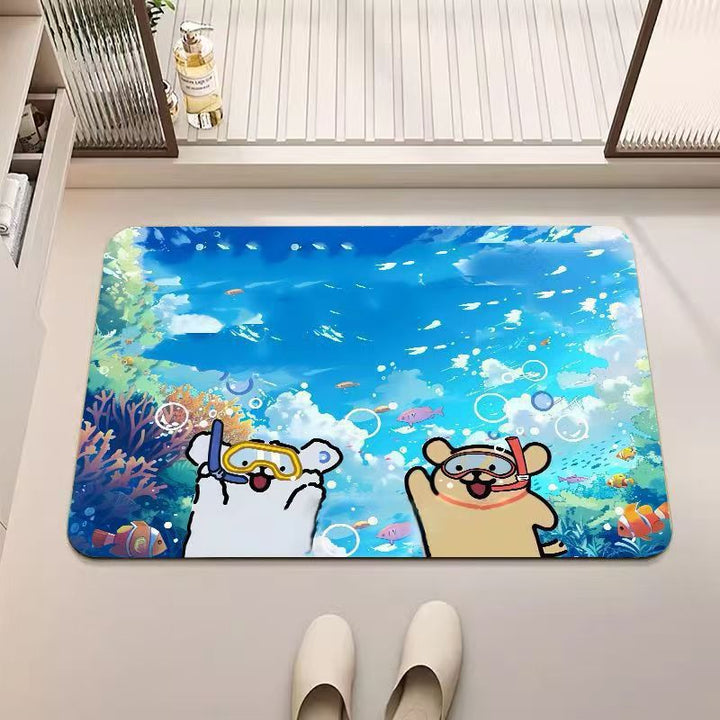 Cartoon Ocean Theme Rug