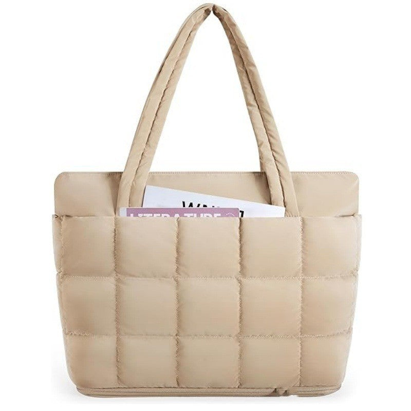 Quilted Oversized Tote Bag Bowlift