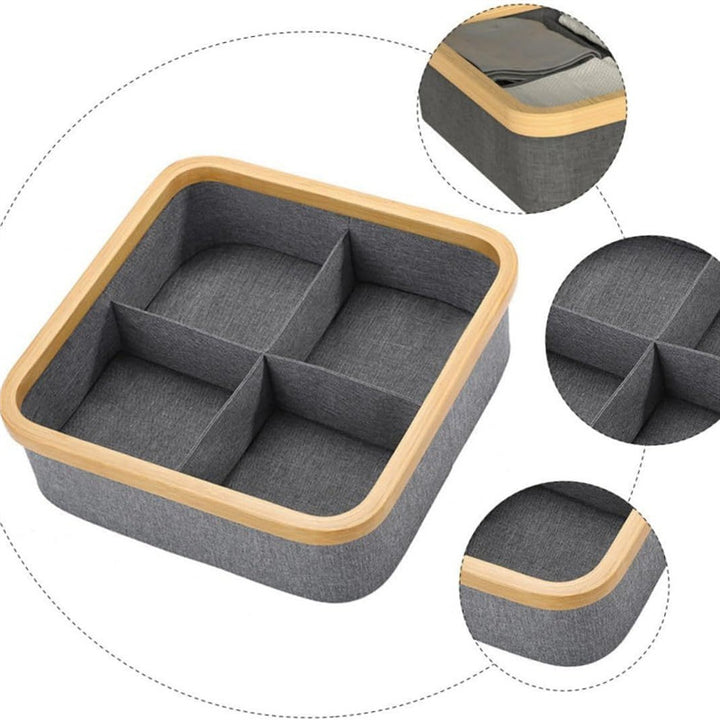 Felt Organizer with Bamboo Frame Bowlift