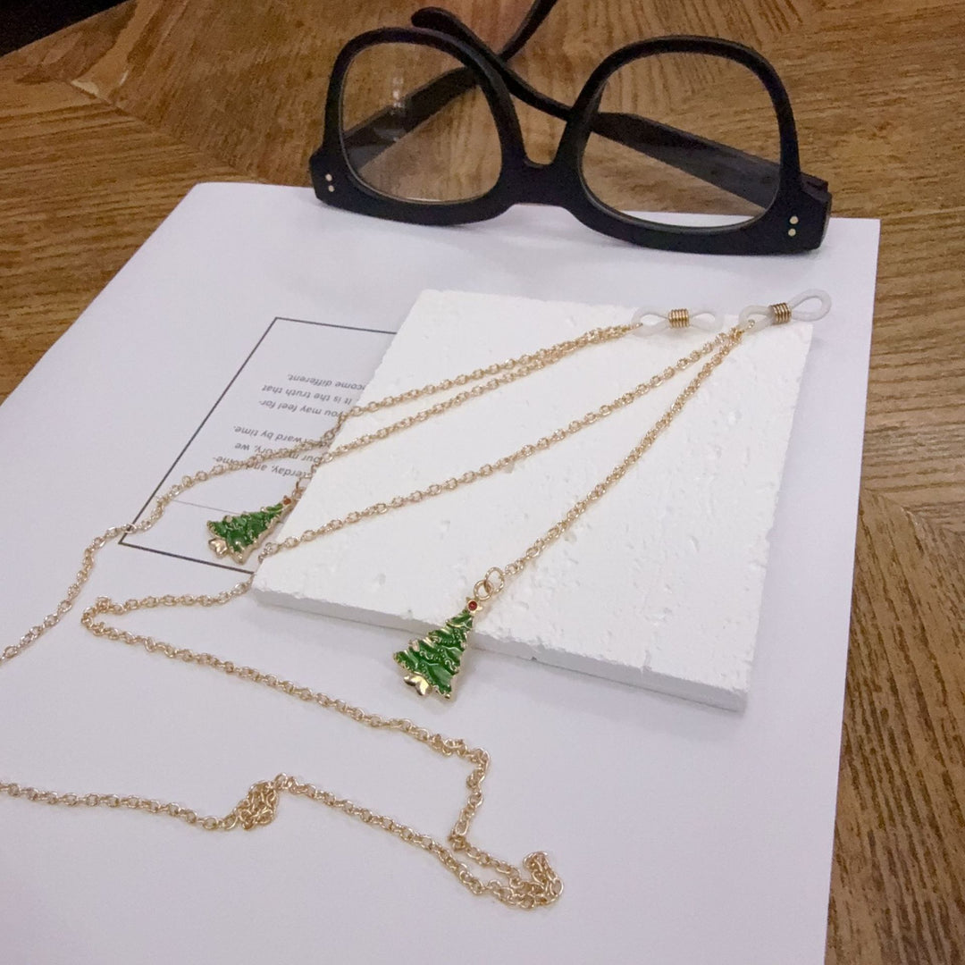 Festive Christmas Tree Eyewear Chain Bowlift