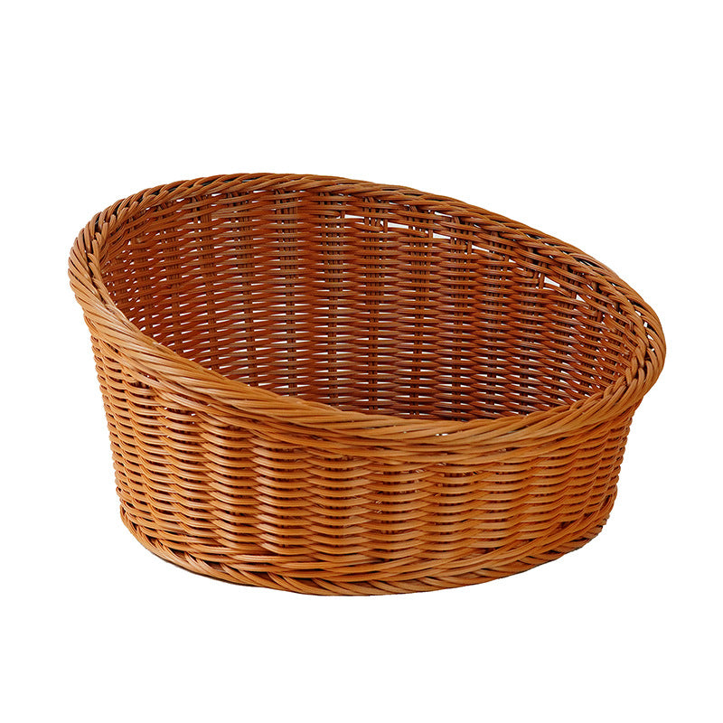 Ladies oval basket made of high-quality willow material Bowlift