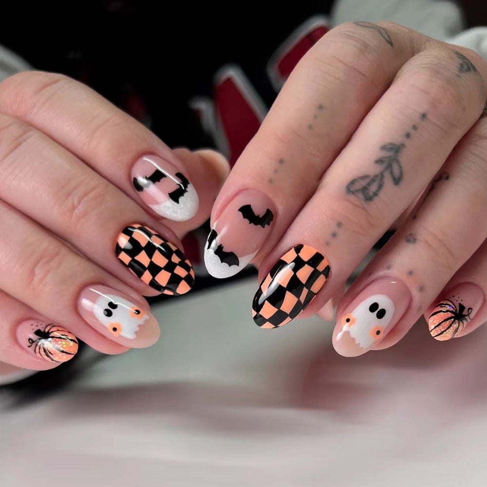 Halloween-Themed Press-On Nail Art Bowlift 1787370325