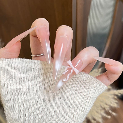 Glamorous Stiletto Press-On Nail Set Bowlift