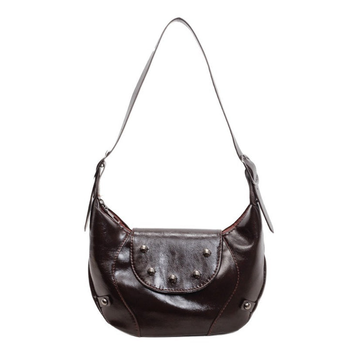 Stylish Leather Hobo Bag Bowlift