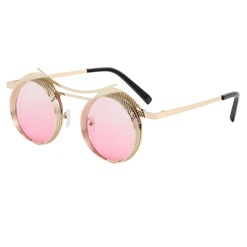 Women's fashionable round sunglasses with extravagant design Bowlift