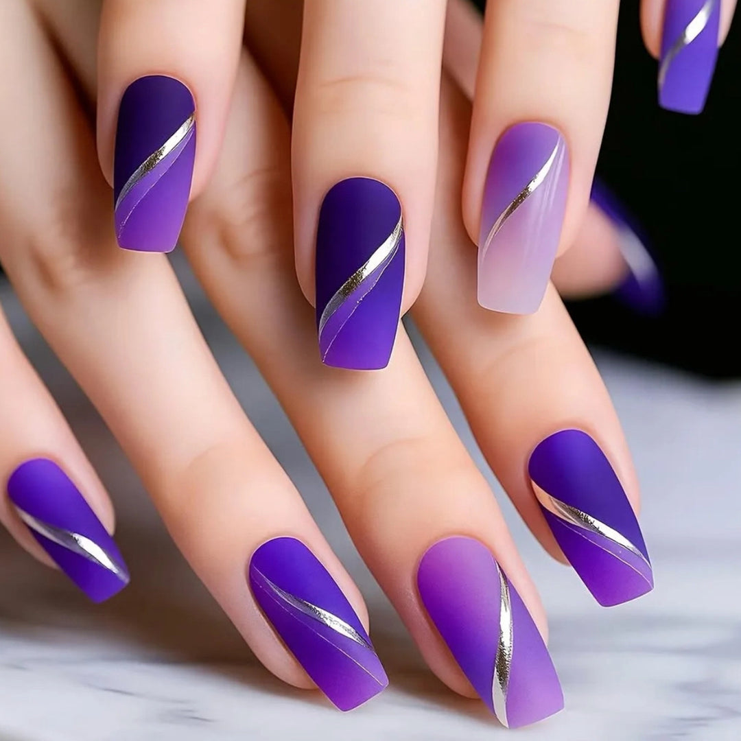 Stylish Matte Finish Nail Art Extensions Bowlift