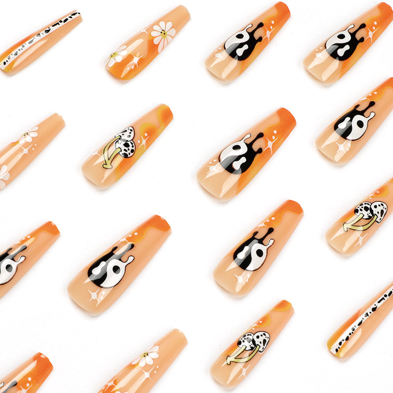 Artful acrylic nails with stylish patterns Bowlift